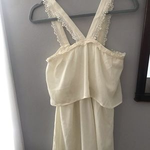 Cream halter dress